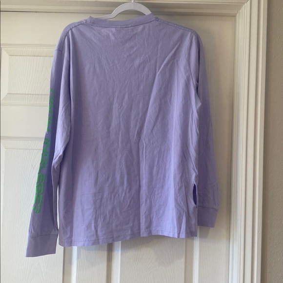 Ashley Williams Purple Long Sleeve Graphic Tee Sz M.  Box3 - Picture 4 of 5